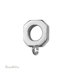 Коннектор-бейл "Геометрия", родий, 1 шт. (#SV1701-B05-R)