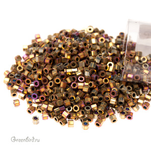 Бисер MIYUKI Delica Hex Cut шестиугольный 11/0 (#29), 4,5 г