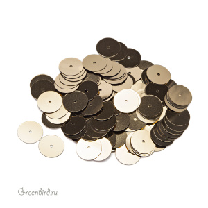 Пайетки 10мм плоские Oro Antico (#2071)