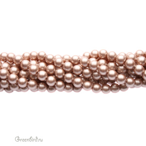 Swarovski 5810 Жемчуг 4 мм, пудрово-миндальный (#305), уп. 50 шт.