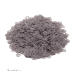 Пайетки 4мм плоские Grigio Fumo (#906F)