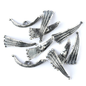 "Море", тоггл-элемент, ант. серебро, 1 шт. (#С0602)