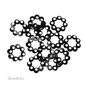 Пайетки LM Paris Fantasy 1198R – Noir, 10 шт (#LMFAN_31)