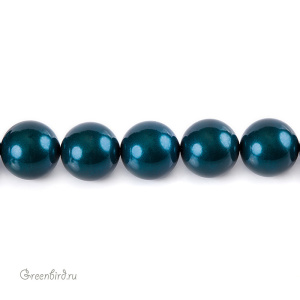 Swarovski 5811 Жемчуг с расширенным отверстием 16 мм, петрол (#600), 1 шт.