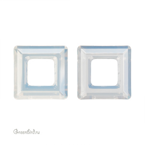 Swarovski 4439 Квадрат 14 мм, белый опал (#234), 1 шт.