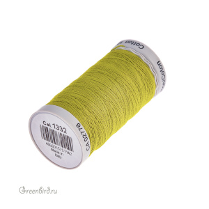 Нить Gutermann для вязания Cotton 12, желто-зеленый (#1332)