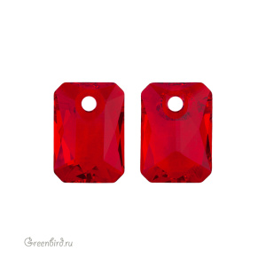 6435 подвеска Emerald Cut 9 mm – Light Siam (#227)