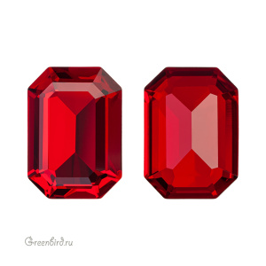 Swarovski 4610 Октагон 18x13 мм, сиам без фольги (#208UNF), 1 шт.