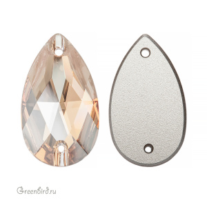 Swarovski пришивные 3230 Капля 28х17 мм, золотистая дымка (#001GSHA), 1 шт.