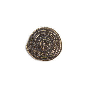 "Шелест листвы", центральный элемент, ант. латунь, 1 шт. (#Л3101)