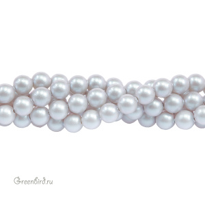 Swarovski 5810 Жемчуг 5 мм, иризирующий голубино-серый (#954), уп. 20 шт.