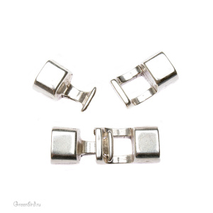 Замочек Regaliz, ант. серебро, 1 шт. (#LL036)