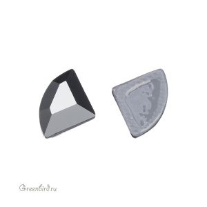 Swarovski 2715 Термостразы Коннектор 6 мм, черный гематит (#280HEM), 1 шт.