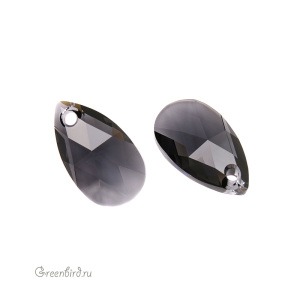 Swarovski 6106 подвеска Капля 16 мм, графит (#253), 1 шт.