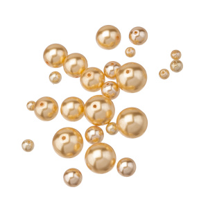 Crystalbird Микс жемчуга 3-10 мм, золото, уп.25 шт. (#MIX27)