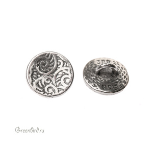 JBB Пуговица "Фантазия", ант. серебро (J226-12)