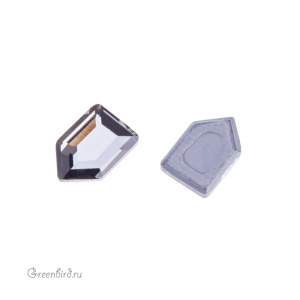 Swarovski 2774 Термостразы Пентагон 6,3x4,2 мм, черный алмаз (#215), 1 шт.