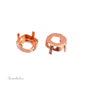 4483 Оправа для Thin Cushion Fancy Stone 8 мм, томпак