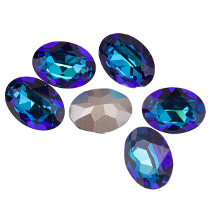 Уценка: Swarovski 4120 Овал 18х13 мм, бермуда синий (#001BB), 1 шт.