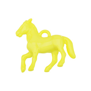 Подвеска "Лошадка", пластик, желтый, 1 шт. (#SV1701-Pendant-154)