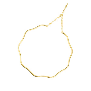 Чокер - основа для колье "Волна", золото (#Chain-1001G)