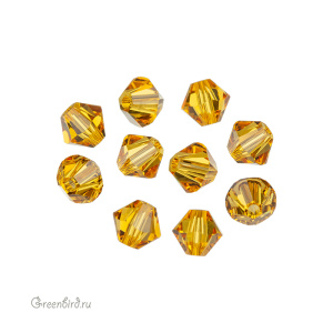 Swarovski 5328 Биконусы 5 мм, подсолнух (#292), уп. 10 шт.
