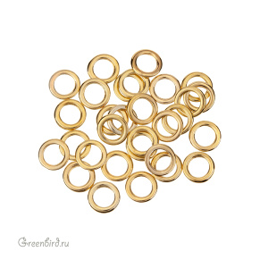 Коннектор-кольцо "Мини" 6 мм, золото, 30 шт. (#CR01G)