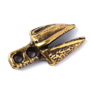 "Птаха", центральный элемент, ант. латунь, 1 шт. (#Л3963)