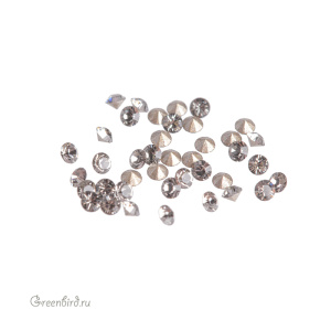 1028 Chaton PP9 – Black Diamond (#215), 40 шт.