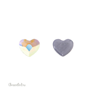 Swarovski 2808 Термостразы Сердце 3,6 мм, прозрачный радужный (#001AB), 1 шт.