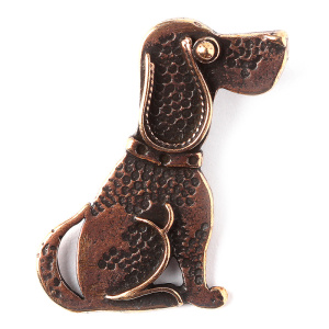 "Кошки и собаки", подвеска, ант. бронза, 1 шт. (#0330)