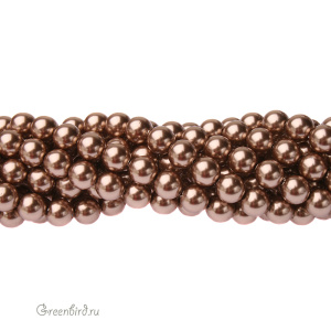 Swarovski 5810 Жемчуг 5 мм, бронза (#295), уп. 20 шт.