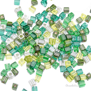 Бисер MIYUKI Cube 3 мм (#MIX03), 10 г