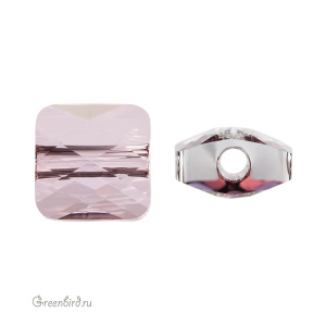 Swarovski 5053 Бусина Мини Квадрат 6 мм, античный розовый (#001ANTP), 1 шт.