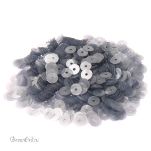 Пайетки LM Paris 4мм плоские Nacrolaque Gris 53 (#LM63)