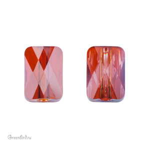 Swarovski 5055 Бусина Мини Прямоугольник 8х6 мм, красная магма (#001REDM), 1 шт.