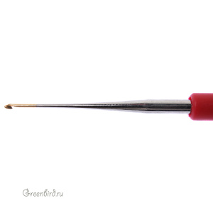 Крючок вязальный 0,6мм, с ручкой-колпачком (113-7-0,60)