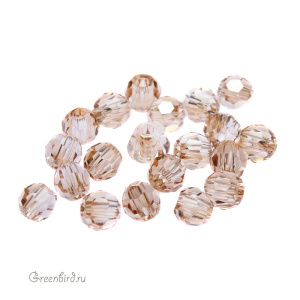 Swarovski 5000 Бусины круглые 3 мм, золотистая дымка (#001GSHA), уп. 20 шт.