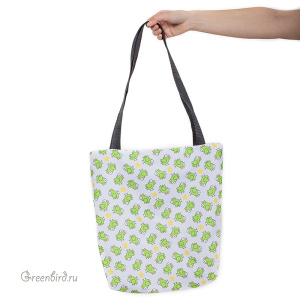 Сумка "Зеленая птичка"