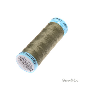 Шелковая нить Gutermann S303, 100м, оливин (#824)
