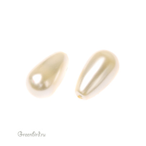 Swarovski 5816 Жемчуг полупросверленный капля 15x8 мм, кремовый (#620), 1 шт.