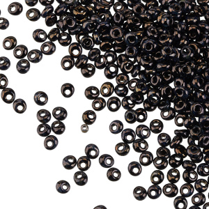 Бисер TOHO Magatama 3 мм, hybrid Antiqued Metallic Black (#Y503), 10 г