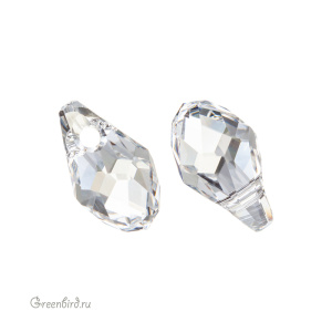 6007 подвеска Small Briolette Pendant 9x5mm – Crystal (#001)