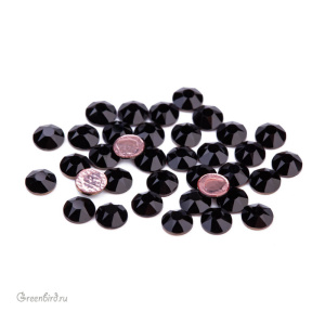 Swarovski 2078 Термостразы круглые SS16, черный (#280), уп. 36 шт.