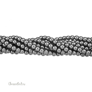 Swarovski 5810 Жемчуг 2 мм, темно-серый (#617), уп. 50 шт.