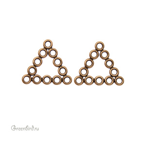 JBB Коннектор "Треугольник", ант. латунь (JB-7357)