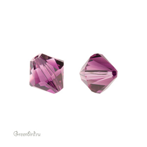 Swarovski 5328 Биконус 8 мм, аметистовый градиент (#721), 1 шт.