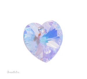 6228 подвеска Heart Fancy Stone 14mm - Crystal AB (#001AB)