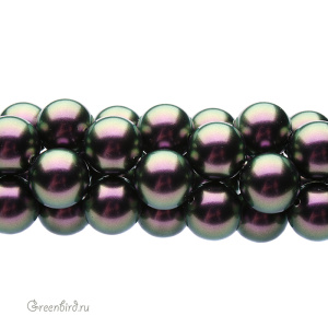 Swarovski 5810 Жемчуг 12 мм, иризирующий пурпурный (#943), 1 шт.