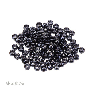 Бисер чешский Matubo цилиндрический 7/0, Hematite (#L23980), 5 г